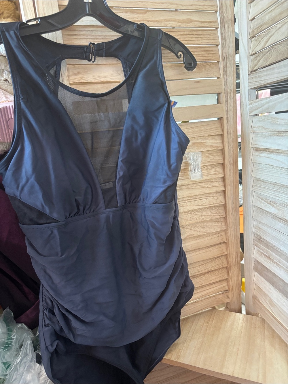 Women’s One-Piece Swimwear with Mesh Detail XL